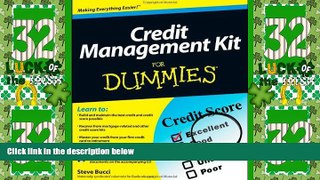 Big Deals  Credit Management Kit For Dummies  Best Seller Books Most Wanted