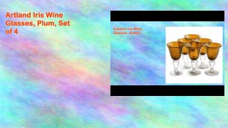 Artland Iris Wine Glasses, Plum, Set of 4