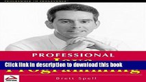 [Popular] Book Professional Java Programming: Class Design, Threads, Event Handling, Layout