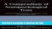 [Popular] E_Books A Compendium of Neuropsychological Tests: Administration, Norms, and Commentary