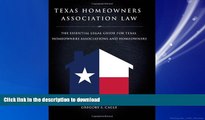 FAVORIT BOOK Texas Homeowners Association Law - The Essential Legal Guide for Texas Homeowners