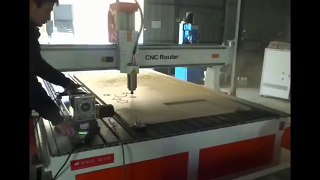 wood cnc router cutting on the MDF