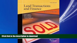 DOWNLOAD Black Letter Outline on Land Transactions and Finance READ EBOOK