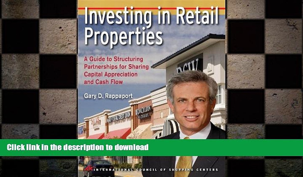 FAVORIT BOOK Investing in Retail Properties a Guide to Structuring Partnerships for Sharing