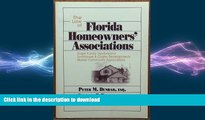 FAVORIT BOOK Law of Florida Homeowners  Associations: Single Family Subdivisions Townhouse