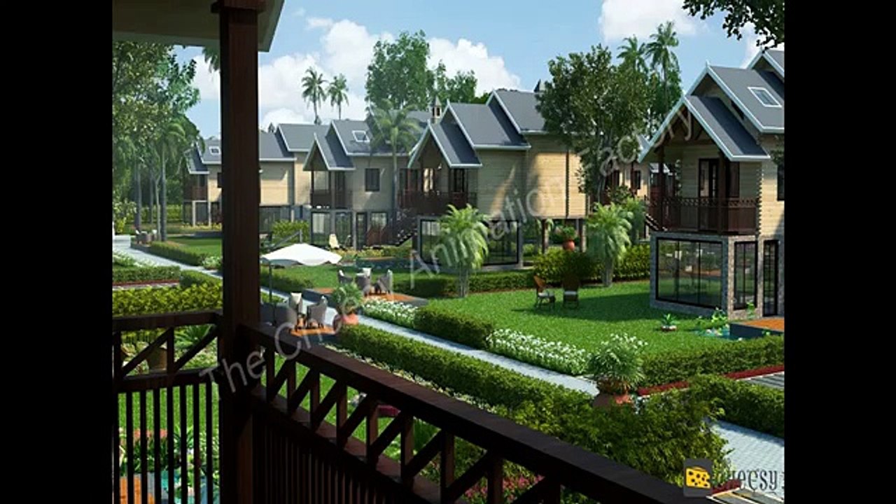 3D Villa Exterior Rendering