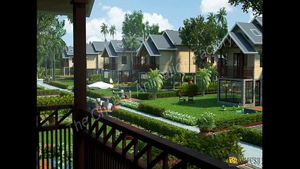 3D Villa Exterior Rendering