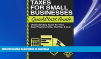 FAVORIT BOOK Taxes: For Small Businesses QuickStart Guide - Understanding Taxes For Your Sole