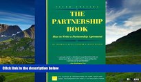 Must Have  The Partnership Book: How to Write a Partnership Agreement (Partnership Book (W/CD))