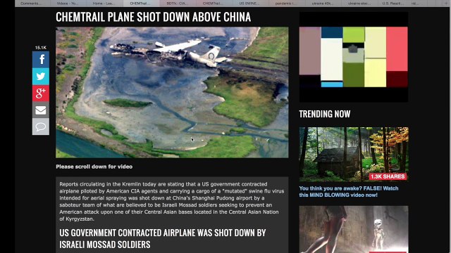 DEBUNKED,Chemtrail Plane Shot Down Over China,Putin Warns Obama Disclose Nibiru & Aliens.