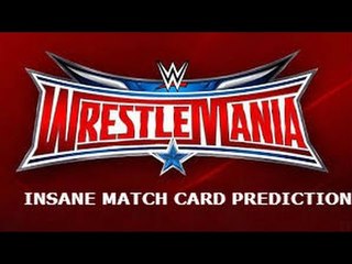 WWE Wrestlemania 33 2017 Match Card