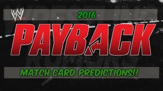 WWE Payback 2017 - Match Card