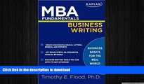 DOWNLOAD MBA Fundamentals Business Writing (08) by Flood, Timothy [Paperback (2008)] READ NOW PDF