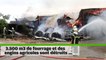 VIDEO : un incendie ravage un bâtiment agricole à Bressuire