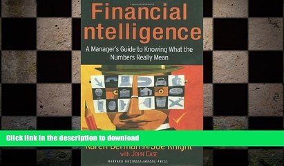 FAVORIT BOOK Financial Intelligence: A Manager s Guide to Knowing What the Numbers Really Mean