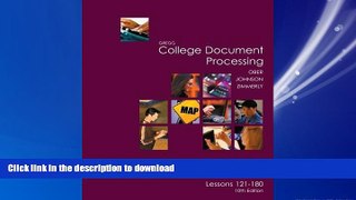 READ PDF Gregg College Keyboarding   Document Processing (GDP), Lessons 121-180 text: 10th (tenth)