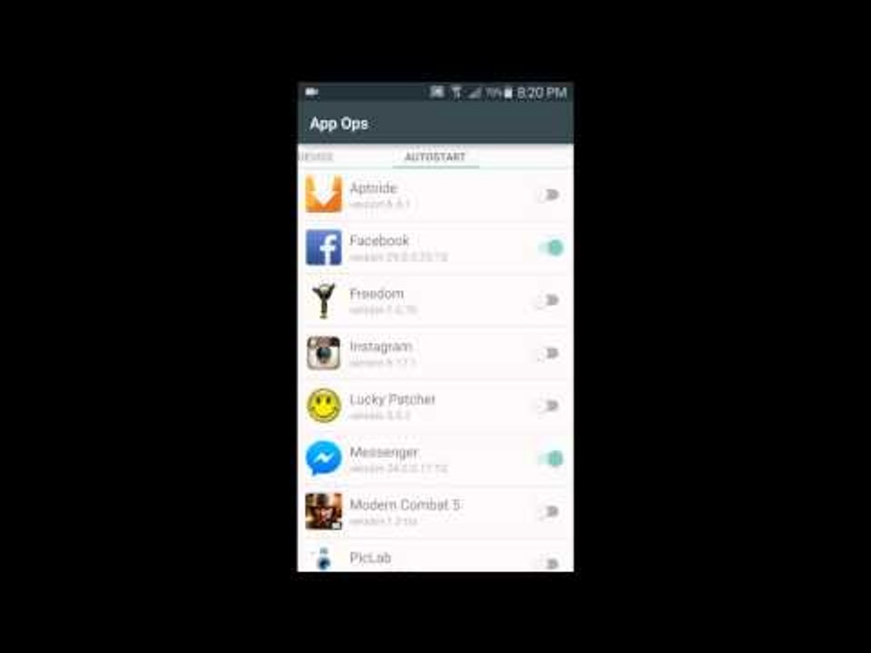 How to change Application permission's without X-Privacy and prevent apps from starting at boot 