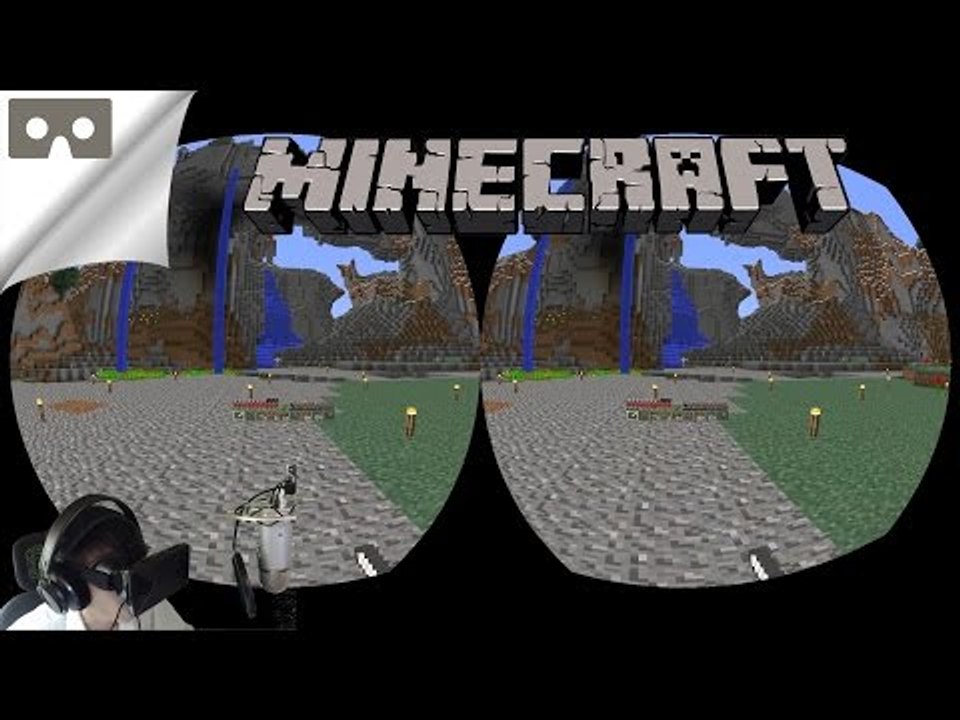 示範用Android VR Headset玩Minecraft