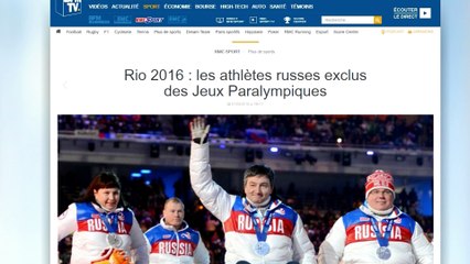 Exclusion des athlètes russes des prochains Jeux Paralympiques: "Il faut saluer cette décision"