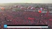 مئات آلاف الأتراك يتظاهرون في إسطنبول دعما لأردوغان