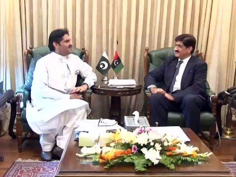 EX CM Sindh Ali M Mehar Calls on CM Sindh SYED MURAD ALI SHAH