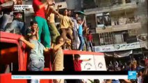 Syria: supporters celebrate what rebels claim to be the end of a week-long siege in Aleppo