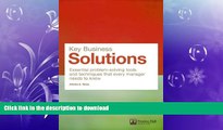 DOWNLOAD Key Business Solutions: Essential problem-solving tools and techniques that every manager