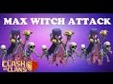 Clash of Clans: MOST EPIC ALL MAX WITCH ATTACK - MASS SKELETONS!