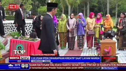 Presiden Jokowi Lantik Ribuan Pamong Praja Muda IPDN