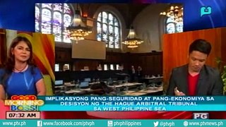 Implikasyong pang-seguridad at pang ekonomiya sa desisyon ng 'The Hague Arbitral Tribunal' sa WPS