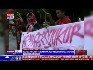 Atut Ditetapkan Tersangka, Mahasiswa Sujud Syukur 10 Kali