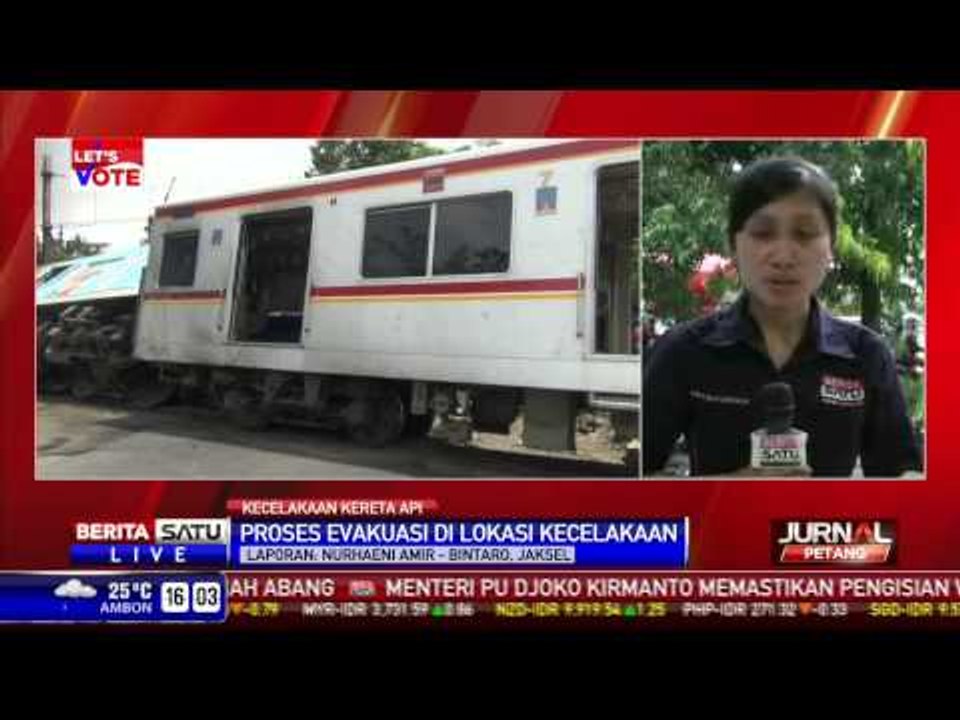 Proses Evakuasi Tabrakan KA dan Truk Selesai