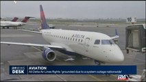 All Delta Air Lines flights 'gounded due to a system outage nationwide'