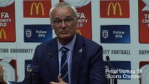 Claudio Ranieri reaction Leicester vs Manchester United Charity Shield