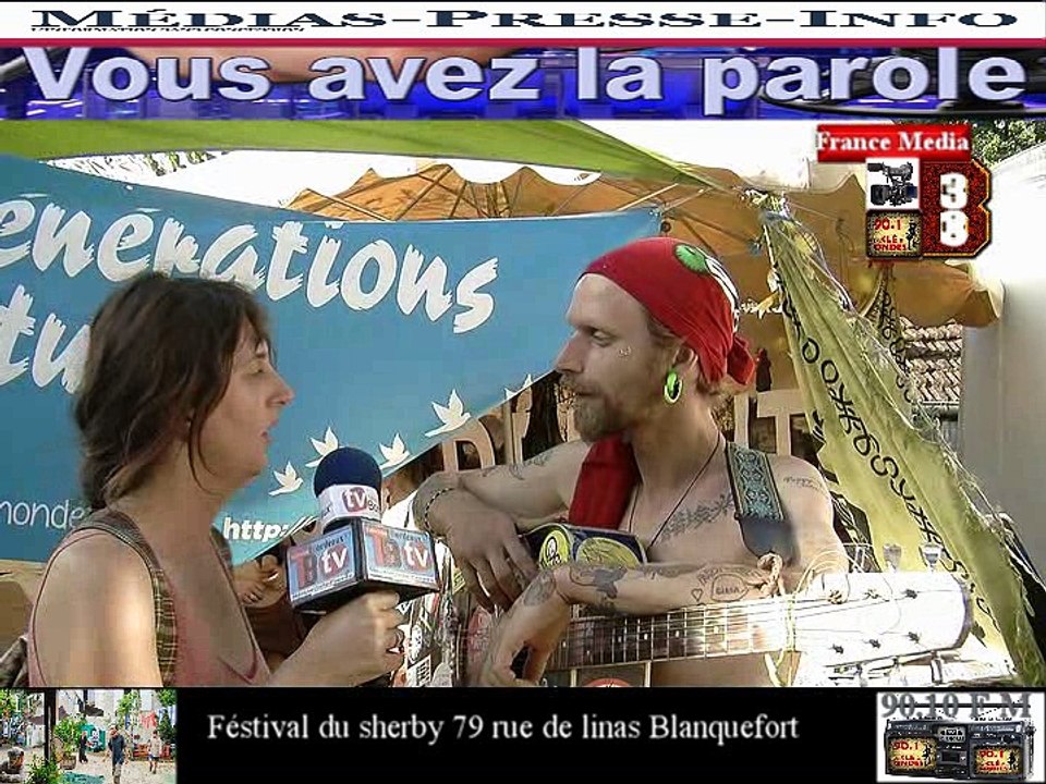 Télévision-Bordeaux-33 rencontre avec Génération Future au Féstival de Blanqudoret