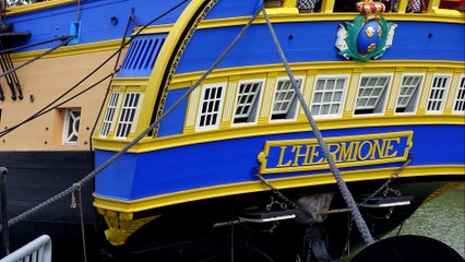 Retour de L'Hermione à Rochefort le 23 juillet 2016