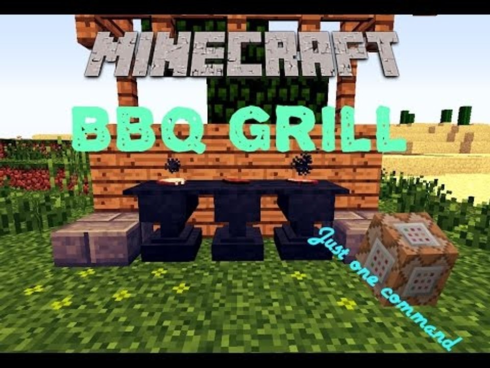 BBQ Grill in Minecraft | Just one command block