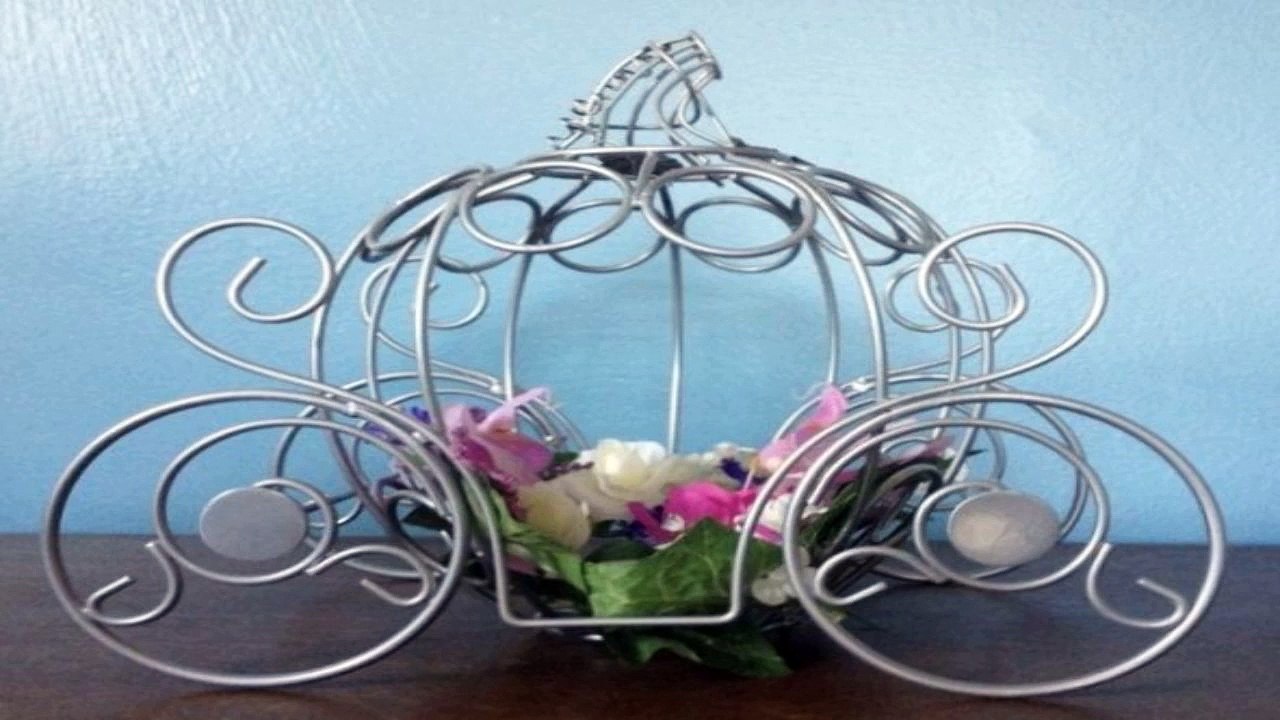 cinderella pumpkin coach centerpiece quinceanera fairytale