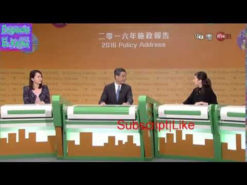 梁振英被問洗版意思時的反應2016