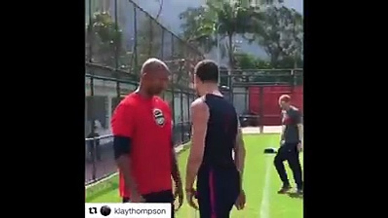 Klay Thompson:catch me if you can