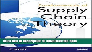 [PDF] Fundamentals of Supply Chain Theory Download Online