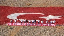 Denizli Dağdaki Dev Türk Bayrağı 15 Temmuz Şehitlerine Adandı