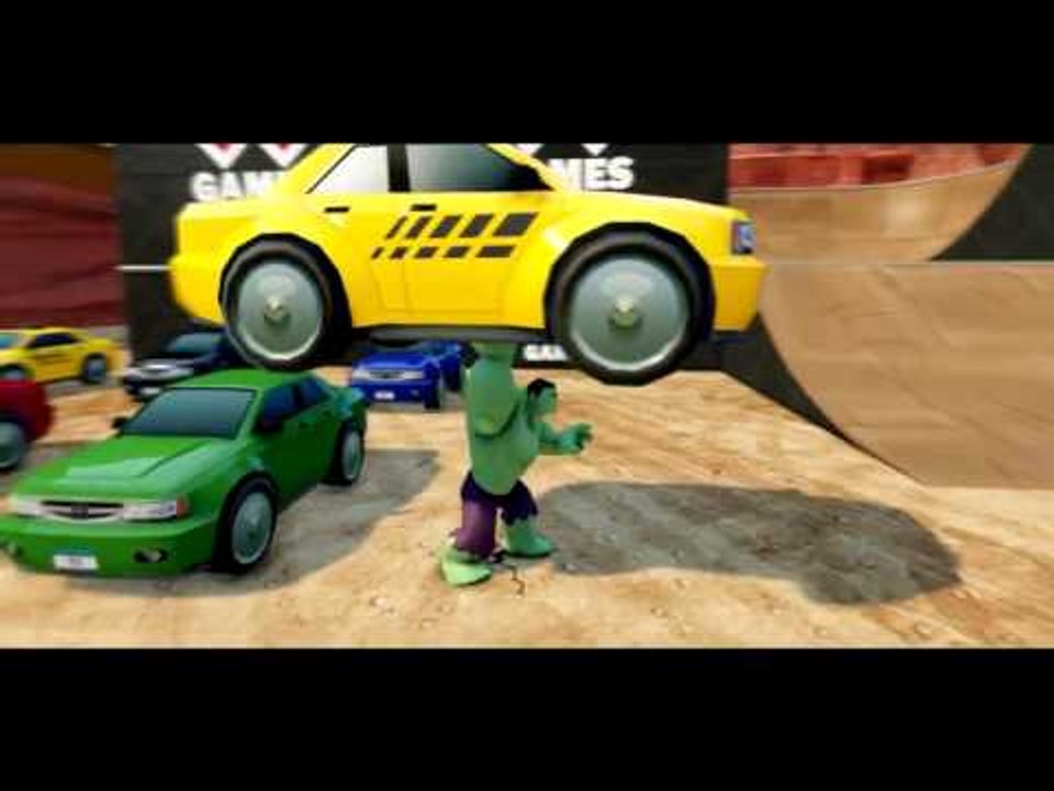 2016 funny Hulk ride Little & Race Pixar Cars video HD