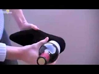 How to open a bottle of wine with a shoe