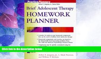 Big Deals  Brief Adolescent Therapy Homework Planner (PracticePlanners)  Best Seller Books Best