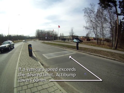 Découvrez le nouveau dos d'âne qui ne s'active qu'en cas d'excès de vitesse