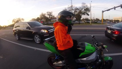 Road rage entre un motard et une BMW qui termine au gun