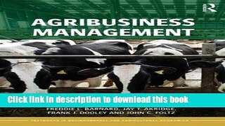 [PDF] Agribusiness Management (Routledge Textbooks in Environmental and Agricultural Economics)