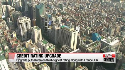 S&P upgrades Korea's sovereign rating to 'AA'
