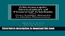 [Popular Books] Microscopic Simulation of Financial Markets: From Investor Behavior to Market